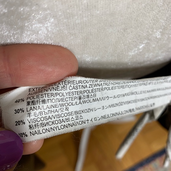 Zara • wool contrast knit collar oversized jacket - Picture 8 of 8